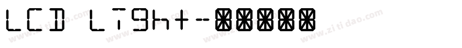 LCD Light字体转换